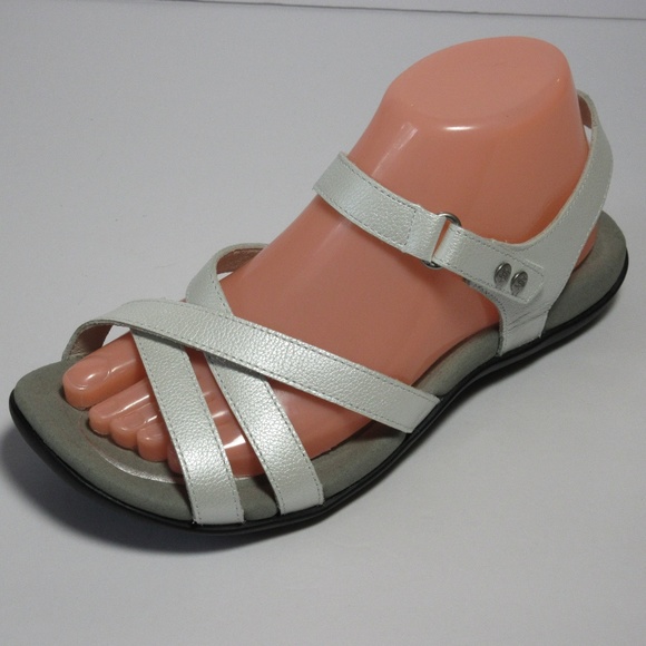 Abeo Shoes - Abeo White Pearl Laguna Sandals Size 8
